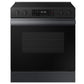 Samsung NSE6DG8100MT Bespoke 6.3 Cu. Ft. Smart Slide-In Electric Range With Precision Knobs In Matte Black Steel