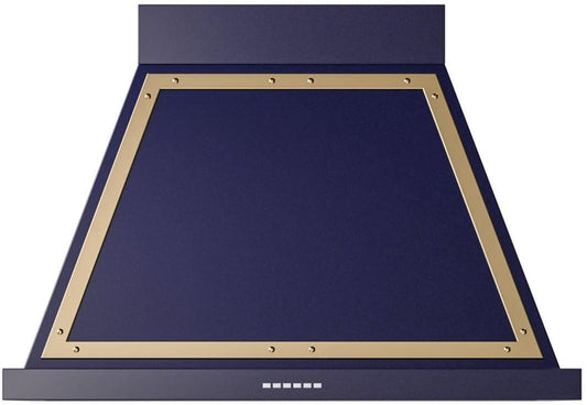 Ilve UANB36MBG Nostalgie 36 Inch Blue Wall Mount Range Hood