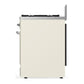 Ilve UM30QNR3AWCLP Ilve Um30Qnr3Awclp Majestic Iii 30 Inch Dual Fuel Range With 5 Black Brass Burners, Dual Function Burner Up To 25,000 Btu (Liquid Propane, Solid Door, Antique White, Chrome)