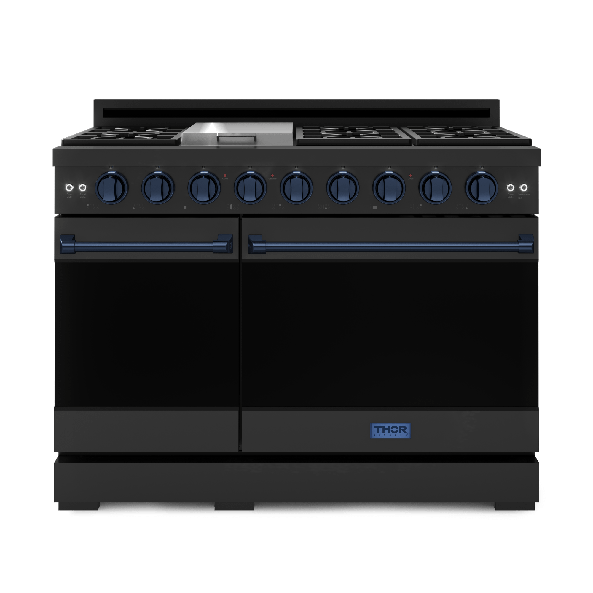 Thor Kitchen RSG48EBLPBLU 48 Inch Professional Lp Range With Pro-Style Knobs In Black/Blue Gordon Ramsay Series - Rsg48Eblp-Blu