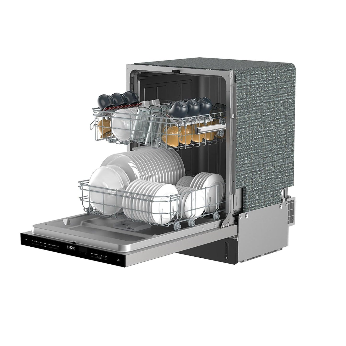 Thor Kitchen TDW24PT 24 Inch Built-In Top Control Dishwasher With Pocket Handle - Stainless Steel