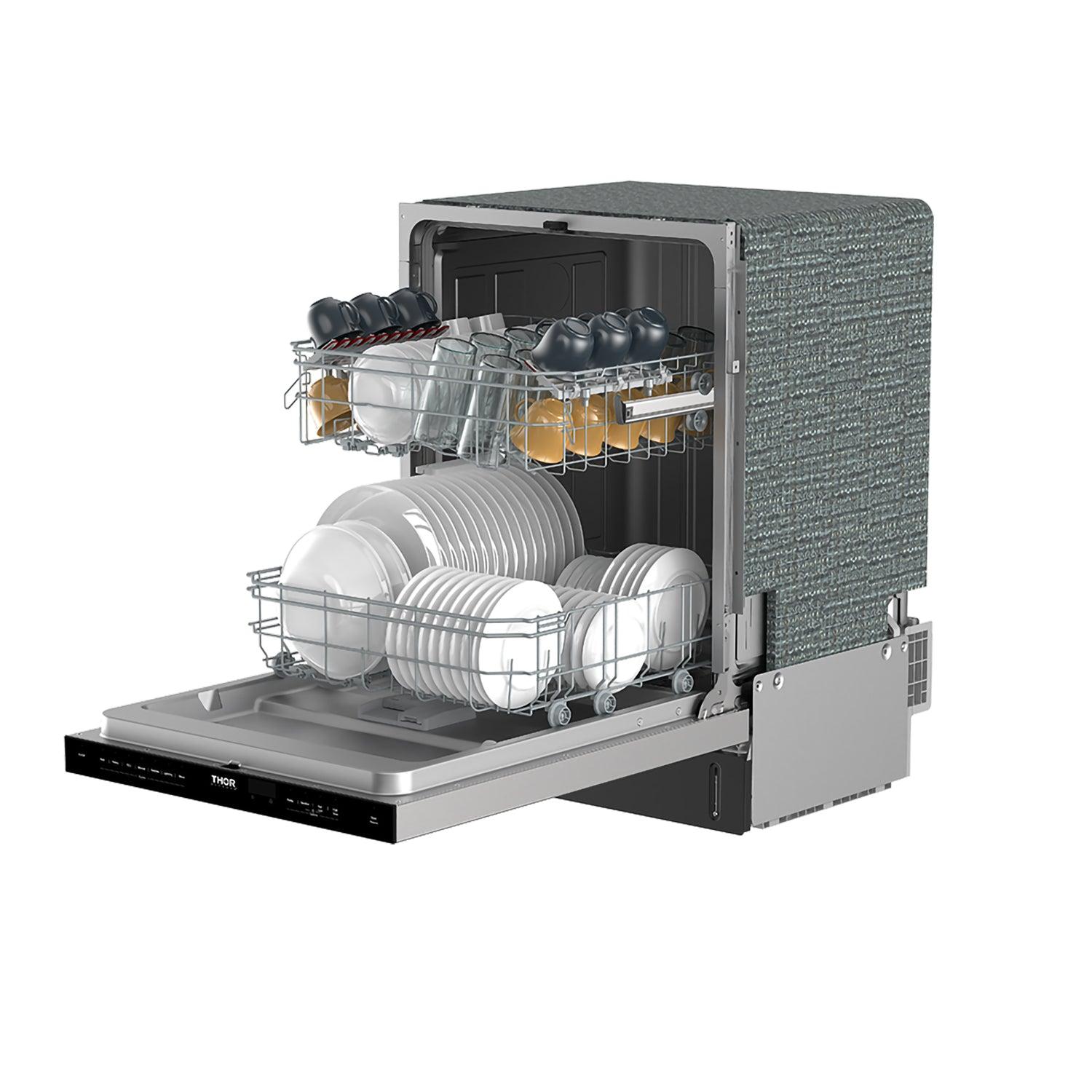 Thor Kitchen TDW24PT 24 Inch Built-In Top Control Dishwasher With Pocket Handle - Stainless Steel