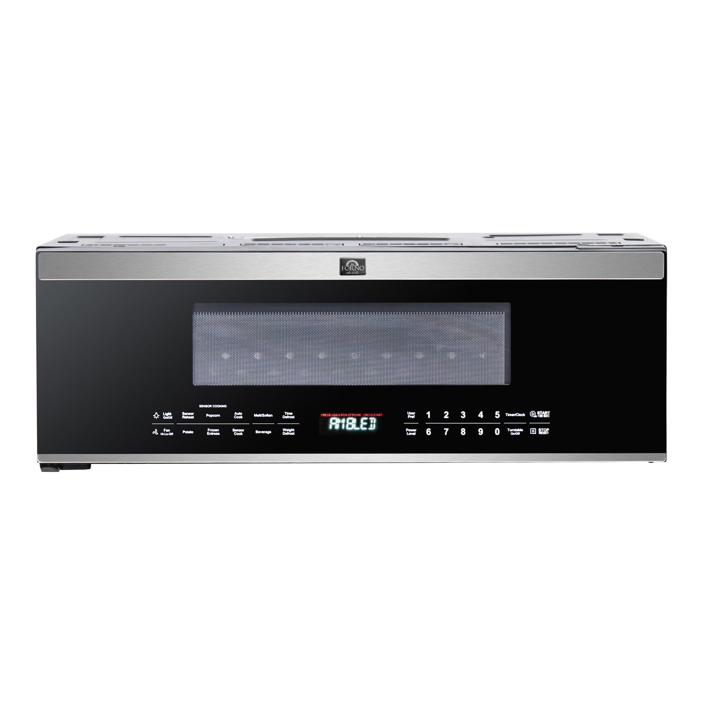 Forno FOTR308030 Forno Padula Over The Range Microwave, 30-Inch 1.2 Cu.Ft., Stainless Steel, 400 Cfm, Sensor Cook