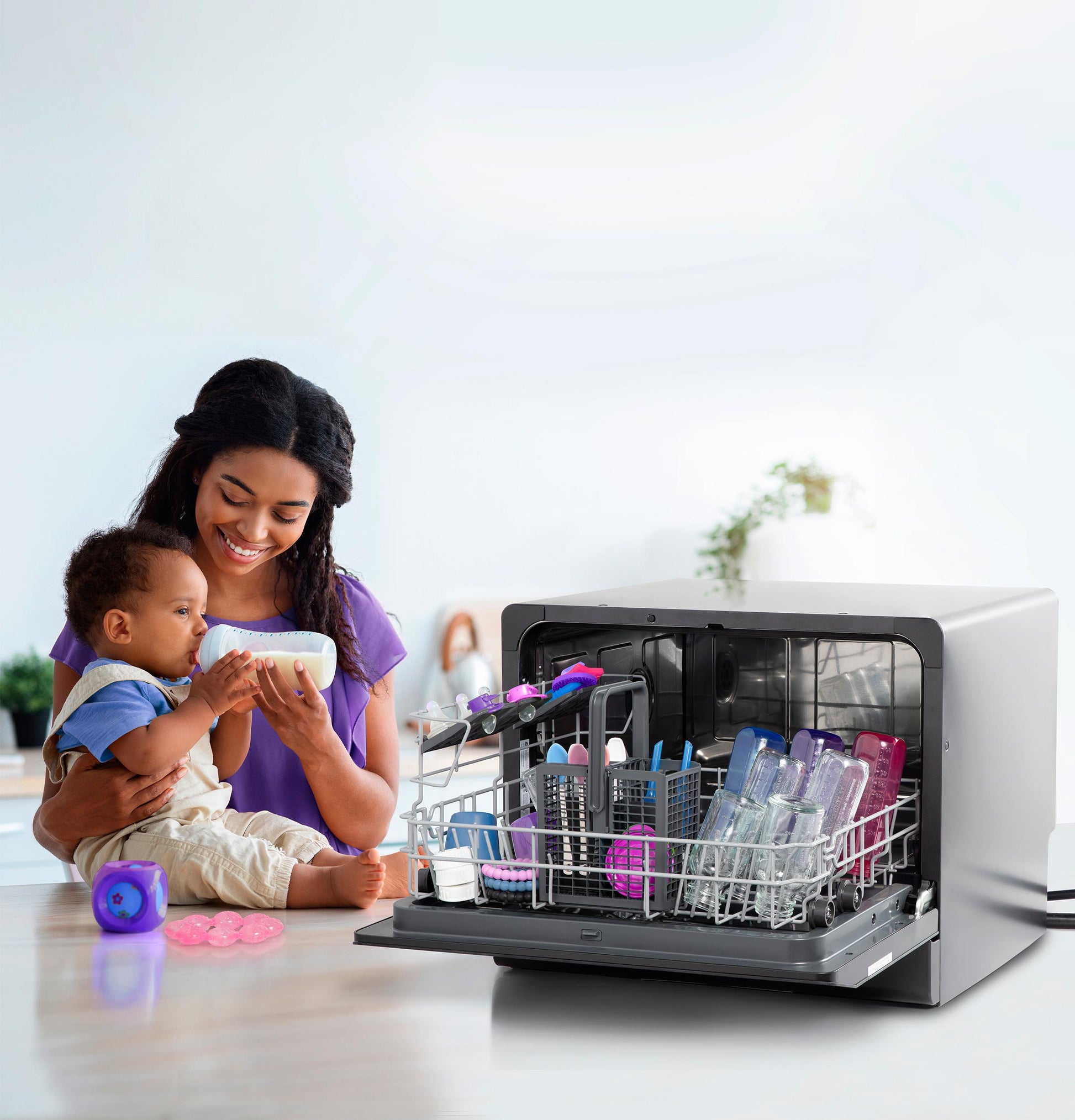 Ge Appliances PZF560HGWBB Ge Profile&#8482; Energy Star® Smart Compact Dishwasher For Countertop Or Built-In