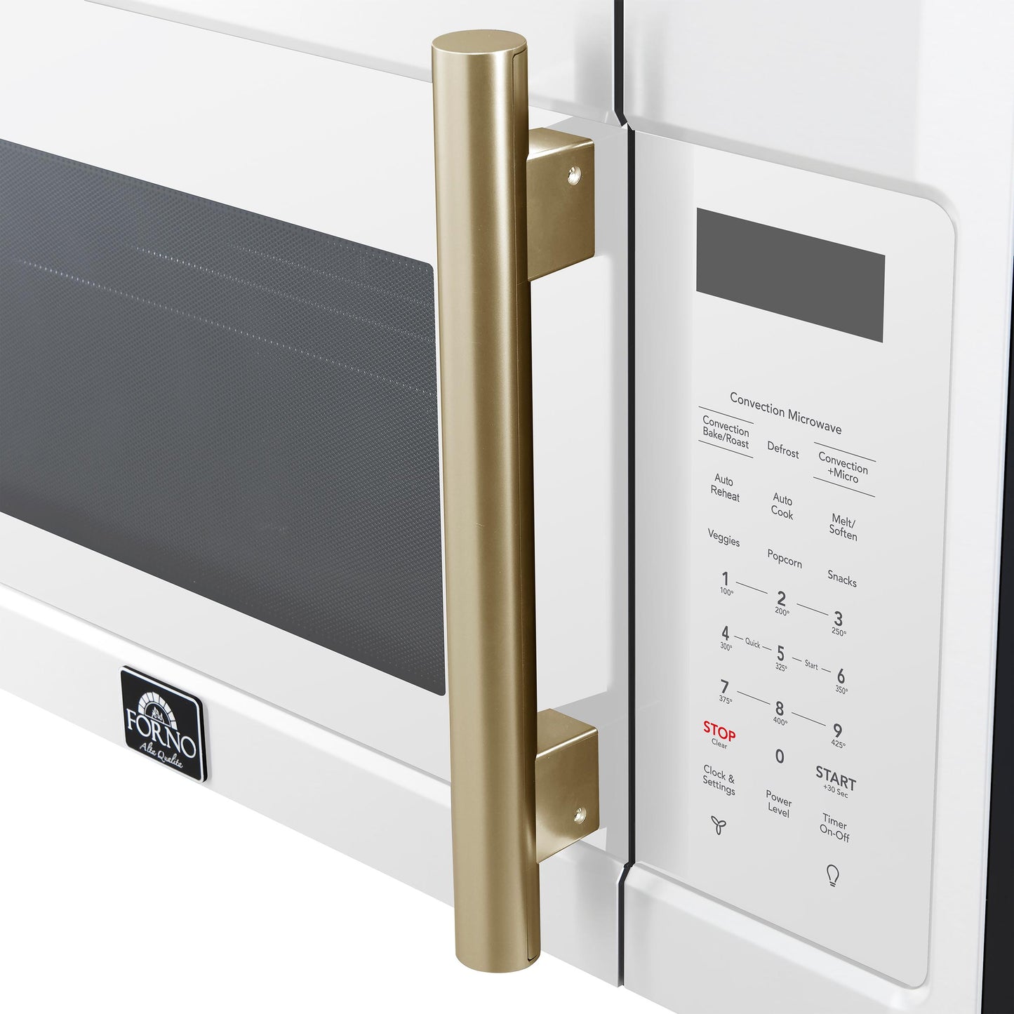 Forno FOTR303830WHT Forno Fornace 30-Inch Over The Range Convection Microwave, White - 1.5 Cu.Ft, 300 Cfm Vent, Touch Control, Led Light