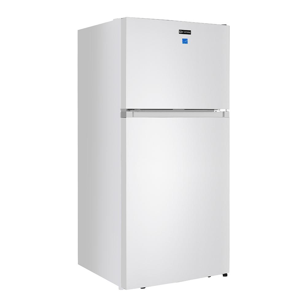Verona VEFTF3018RWH Verona Veftf3018Rwh 30 Inch Top Freezer Refrigerator With 18.1 Cu. Ft. Total Capacity, Led Lighting, Reversible Doors, Gallon Door Storage, Recessed Handle, Energy Star (White)
