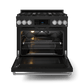 Thor Kitchen RSG36BSS 36 Inch Professional Gas Range With Tilt Panel Touch Control In Stainless Black/Stainless Steel Gordon Ramsay Series - Rsg36B-Ss