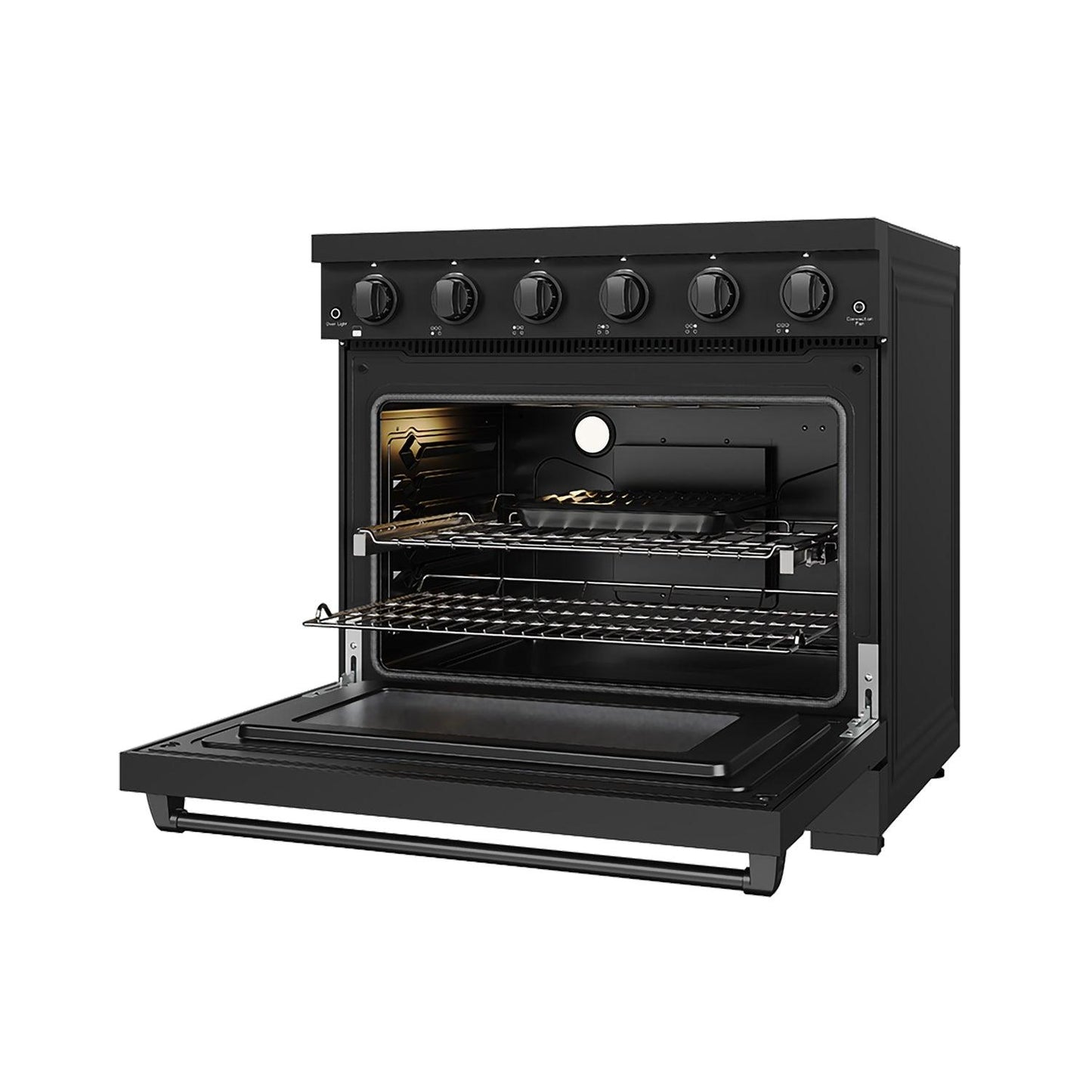 Thor Kitchen RSE36PB 36 Inch Professional Electric Range In Black Gordon Ramsay Series