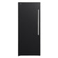 Forno FFFFD172228BLKLS Forno Maderno 28-Inch Convertible Upright Freezer/Refrigerator In Black With Antique Brass Handle, 13.6 Cu.Ft., Left Swing