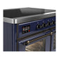 Ilve UMDIB40NR3MBB Ilve Umdib40Nr3Mbb Majestic Iii 40 Inch Induction Range With 6 Elements, 3.82 Cu. Ft. Total Oven Capacity (Triple Glass Door, Midnight Blue, Burnished)