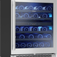 Zephyr BWN24C02AGADA Brisas Wine Cooler, 24In Uc, Ss+Glass,2Z, Ada