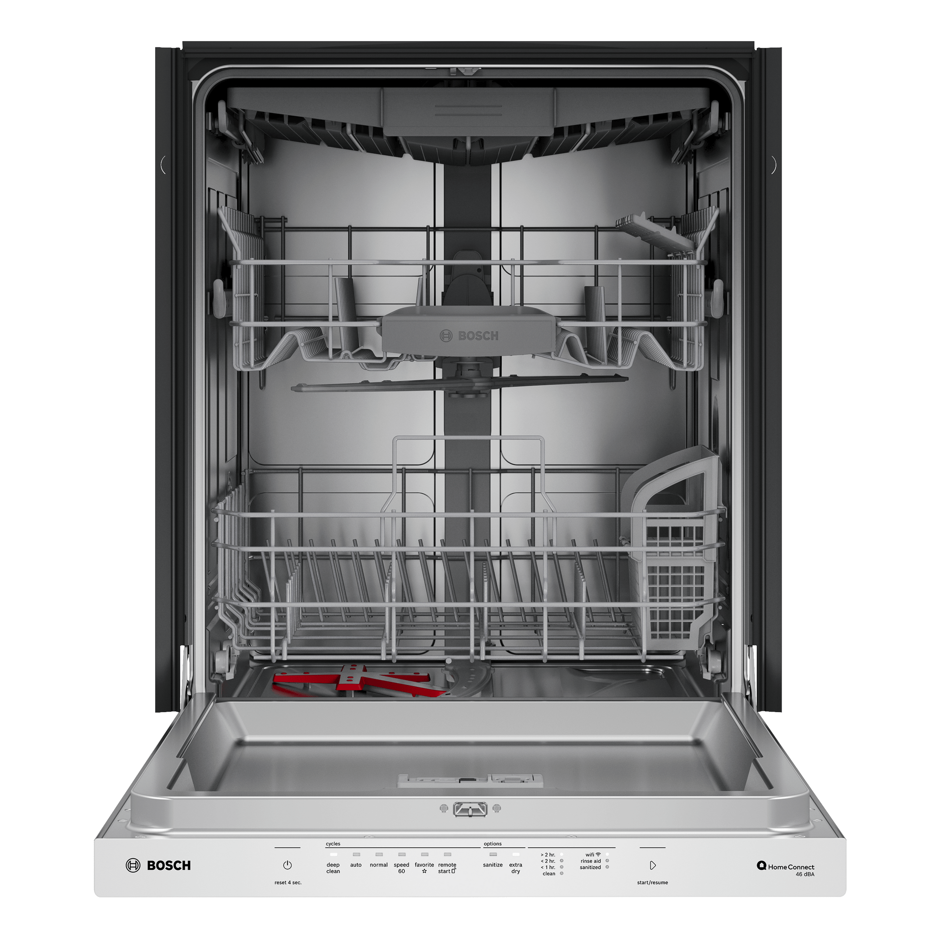 Bosch SHP53EM5N 300 Series, Built-Under Dishwasher, 24'', Brushed Steel Anti-Fingerprint