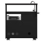 Forno FODKT2568BLK Forno All Aperto 99,600 Btu Outdoor Kitchen, 5 Burners, Infrared Burners, Side Burner, Black Sintered Stone Countertops, Gas Pizza Oven, Sink Module, Bar & Beverage Center