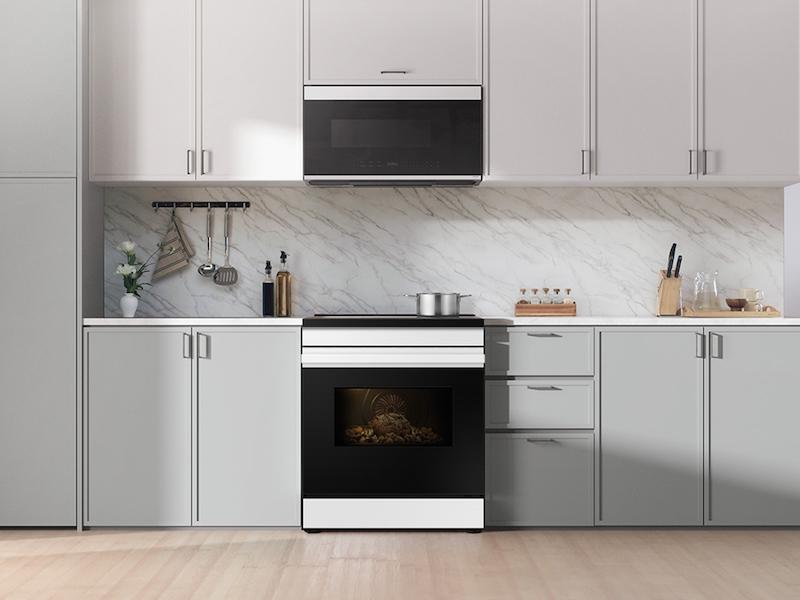 Samsung NSI6DB930012 Bespoke 6.3 Cu. Ft. Smart Slide-In Induction Range With Anti-Scratch Glass Cooktop & Air Fry In White Glass