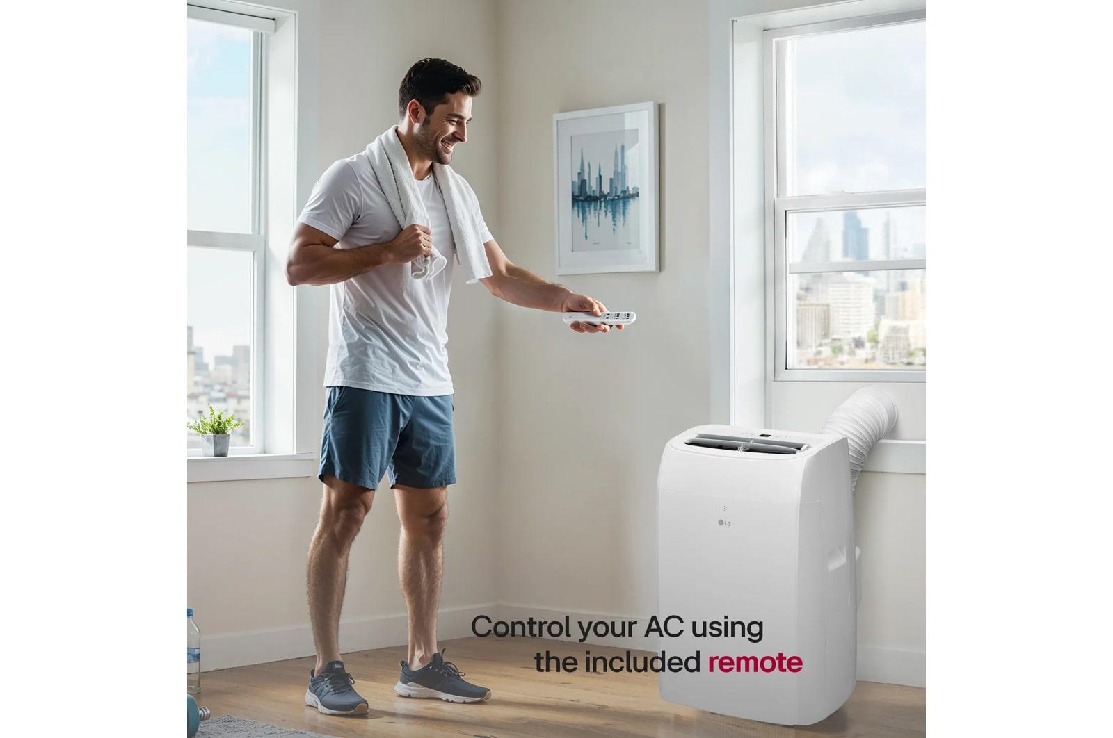 Lg LP0825WSSM 8,350 Btu (Sacc) / 12,000 Btu (Ashrae) Portable Air Conditioner, 350 Sq. Ft