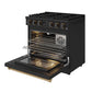 Thor Kitchen ARG36BBRZ 36 Inch Gas Range In Black And Bronze- Contemporary Professional