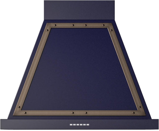 Ilve UANB30MBB Ilve Uanb30Mbb Nostalgie 30" Hood In Midnight Blue With Bronze Trim