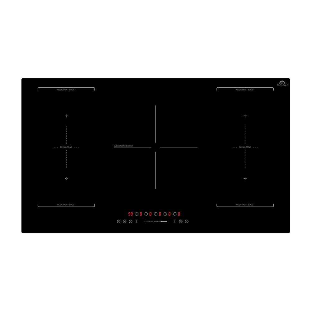 Forno FCTIN056936 Forno Ornonzo 36-Inch Induction Cooktop, 5 Zones, 2 Flex-Zones, 10,200W Total Power, Touch Control, 9 Power Levels