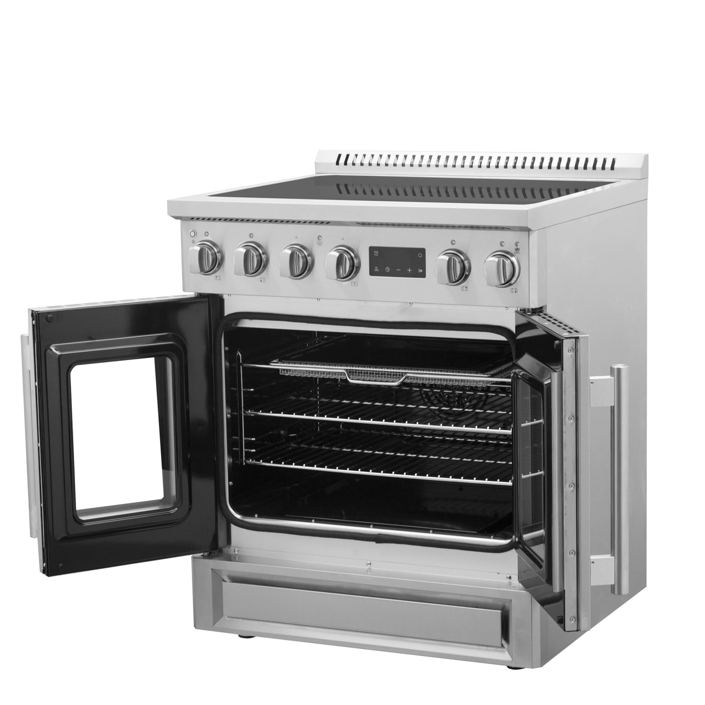 Forno FFSIN095030 Forno Torino 30 Inch French Door Induction Range With Air Fryer And True Convection Oven