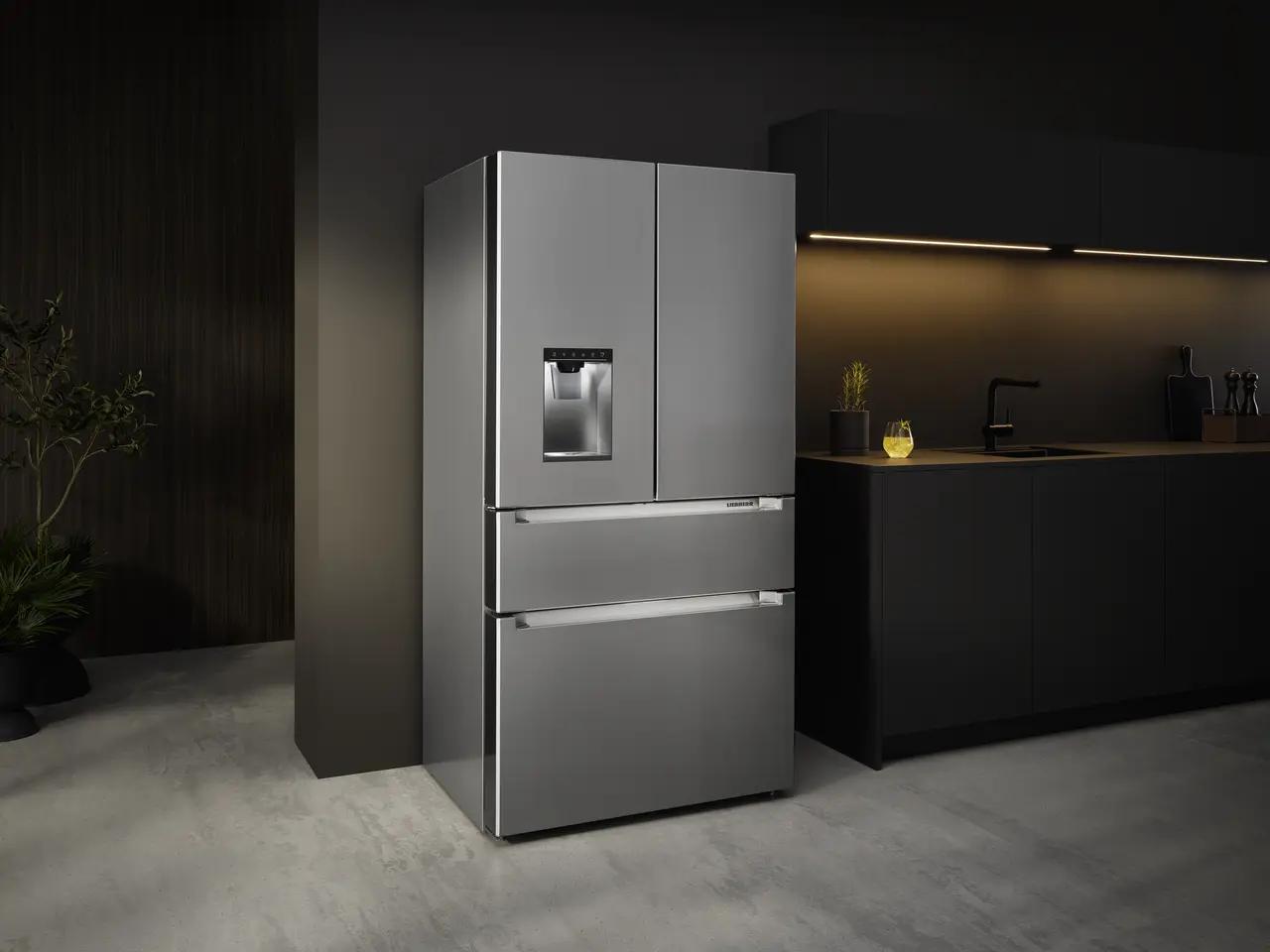 Liebherr FDBHC36S French Door Fridge-Freezer With 2 Freezer Drawers And Water And Ice Cube Dispenser