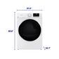Element Appliance EFD8027EBW Element 8.0 Cu. Ft. Front Load Electric Dryer - White, Energy Star (Efd8027Ebw)