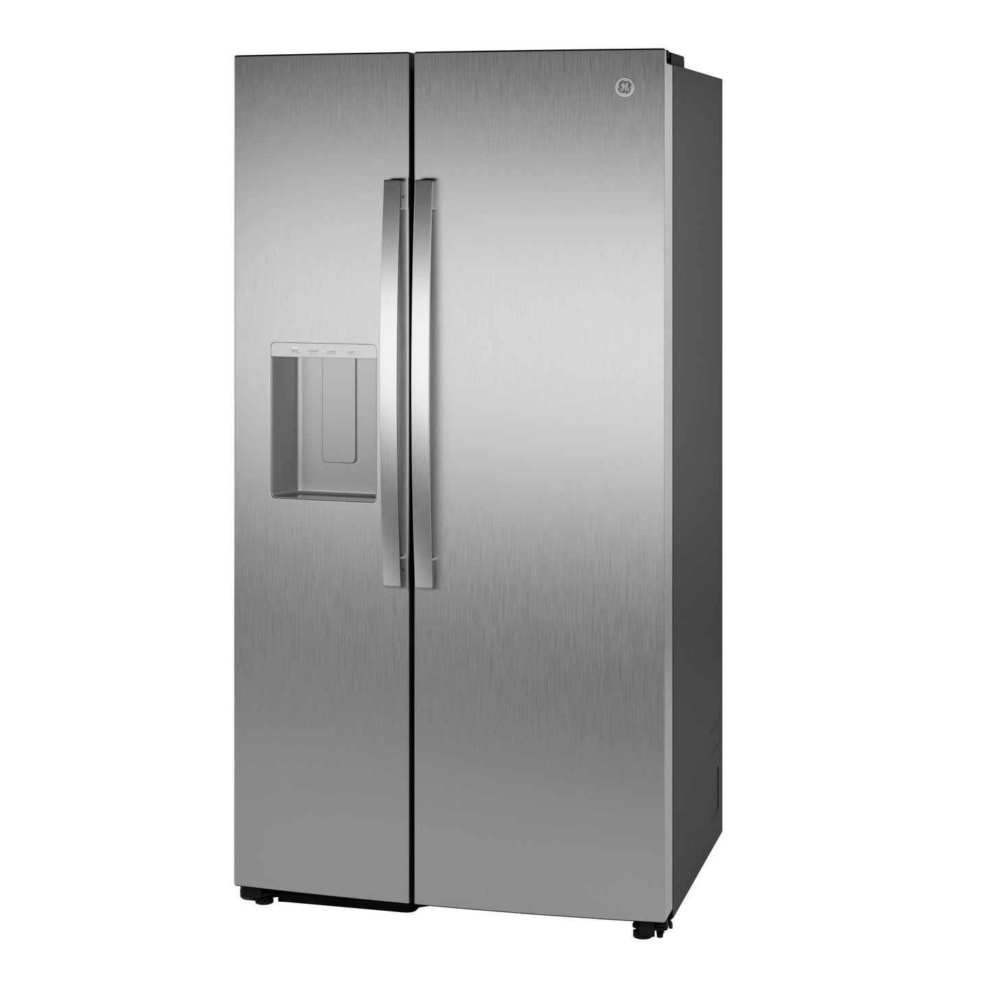 Ge Appliances GZS24PYYFS Ge® 23.5 Cu. Ft. Counter-Depth Side-By-Side Refrigerator With Led Light Walls And Extra Tall Dispenser