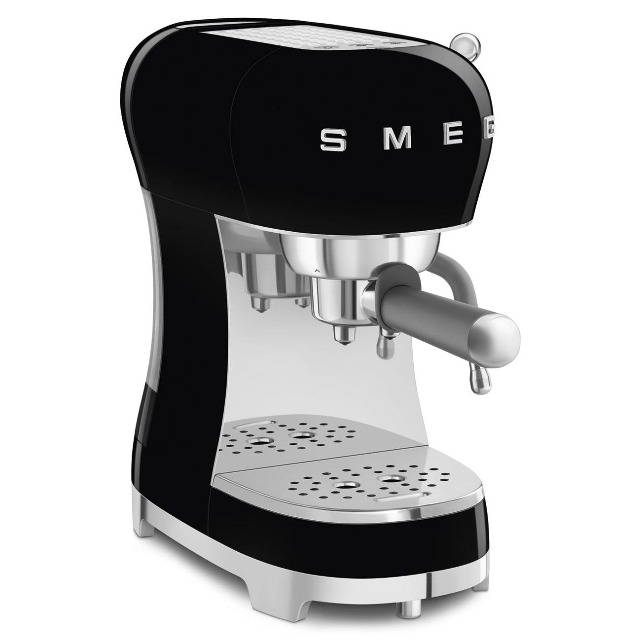 Smeg ECF02BLUS Espresso Coffee Machine Black Ecf02Blus