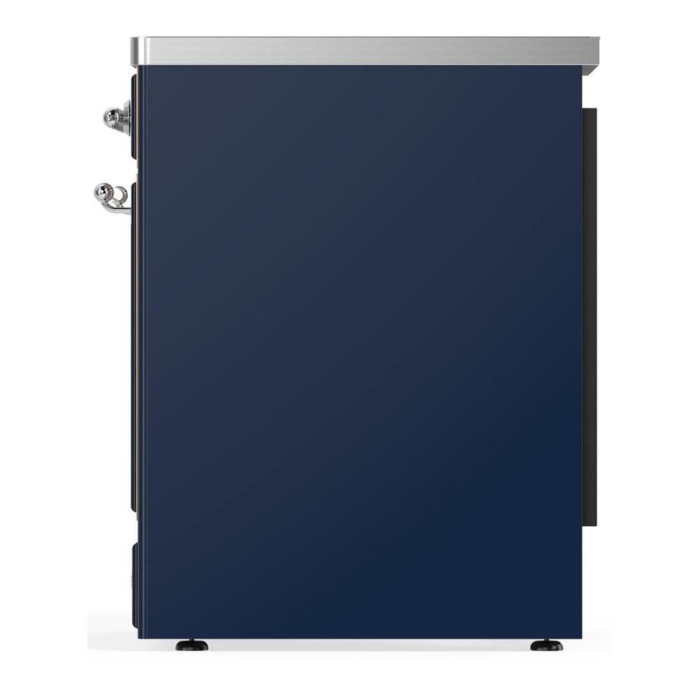 Ilve UMIB30NR3MBC Ilve Umib30Nr3Mbc Majestic Iii 30 Inch Induction Range With 4 Elements, 4 Cu. Ft. Oven Capacity (Triple Glass Door, Midnight Blue, Chrome)