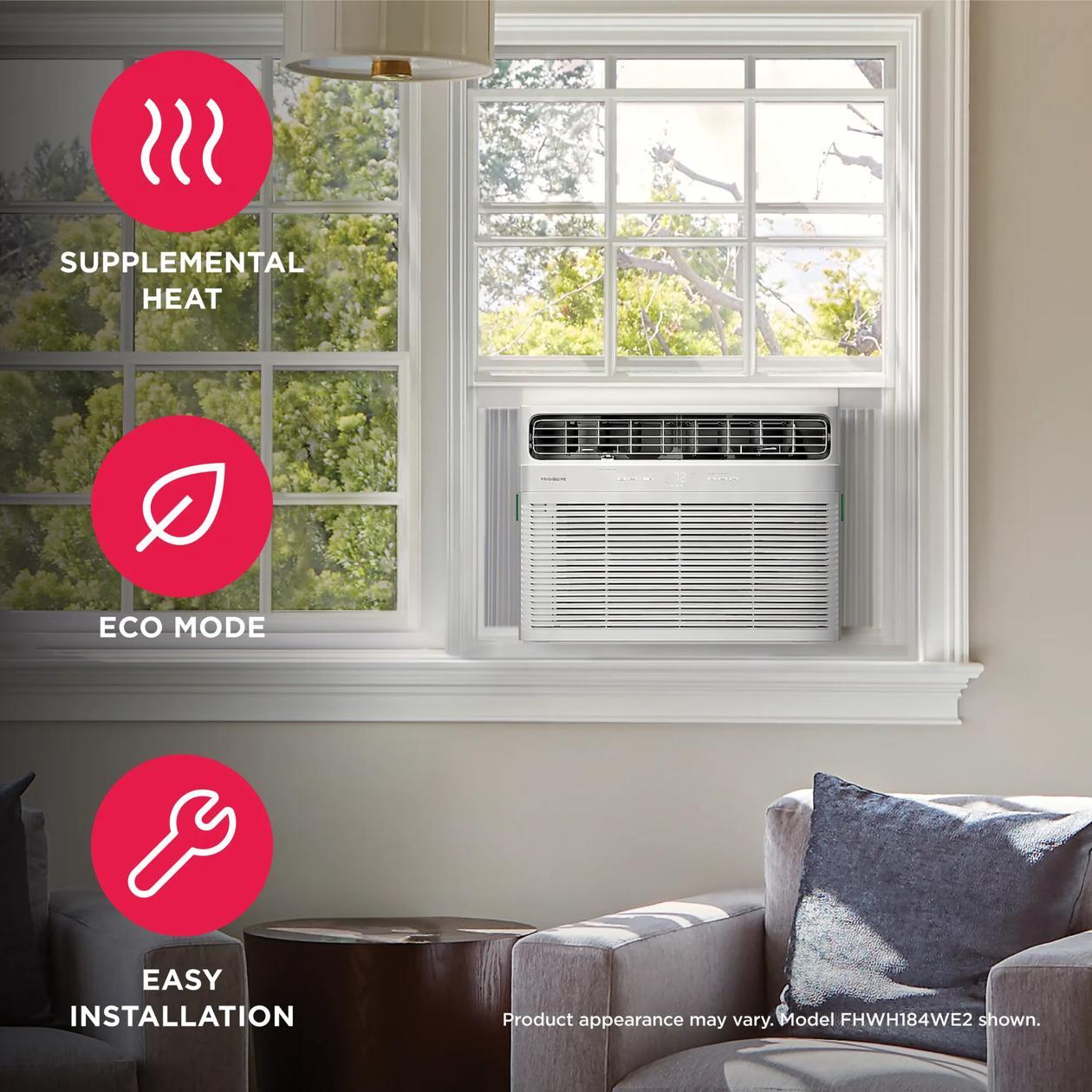 Frigidaire FHWH234WB2 23,200 Btu Window Room Air Conditioner With Supplemental Heat