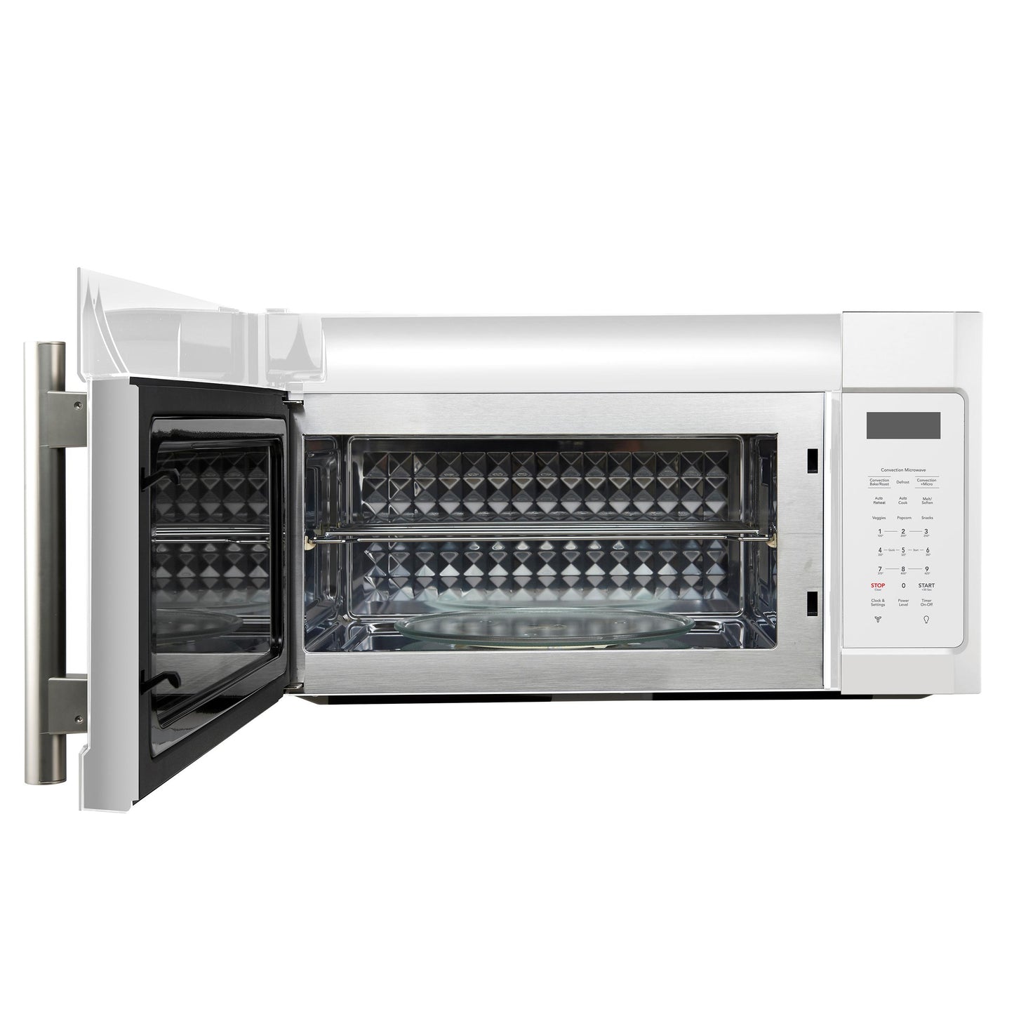 Forno FOTR303830WHT Forno Fornace 30-Inch Over The Range Convection Microwave, White - 1.5 Cu.Ft, 300 Cfm Vent, Touch Control, Led Light