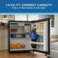Avanti AVAR16F3S Avanti 1.6 Cu. Ft. Compact Refrigerator With Auto-Defrost, In Stainless (Avar16F3S)