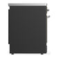 Ilve UMIB30QNR3MGC Ilve Umib30Qnr3Mgc Majestic Iii 30 Inch Induction Range With 4 Elements, 4 Cu. Ft. Oven Capacity (Solid Door, Graphite Matte, Chrome)