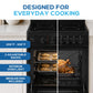 Avanti CERU240P1B Avanti 24-Inch Freestanding Electric Range With Ceramic Glass Cooktop, In Black (Ceru240P1B)