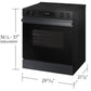 Samsung NSE6DG8100MT Bespoke 6.3 Cu. Ft. Smart Slide-In Electric Range With Precision Knobs In Matte Black Steel