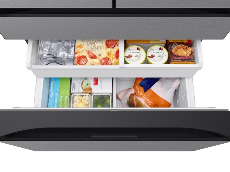 Samsung RF70F29DER Bespoke 29 Cu. Ft. 4-Door French Door Refrigerator With Inner Beverage Center™ & Flexzone™ Drawer In Stainless Steel