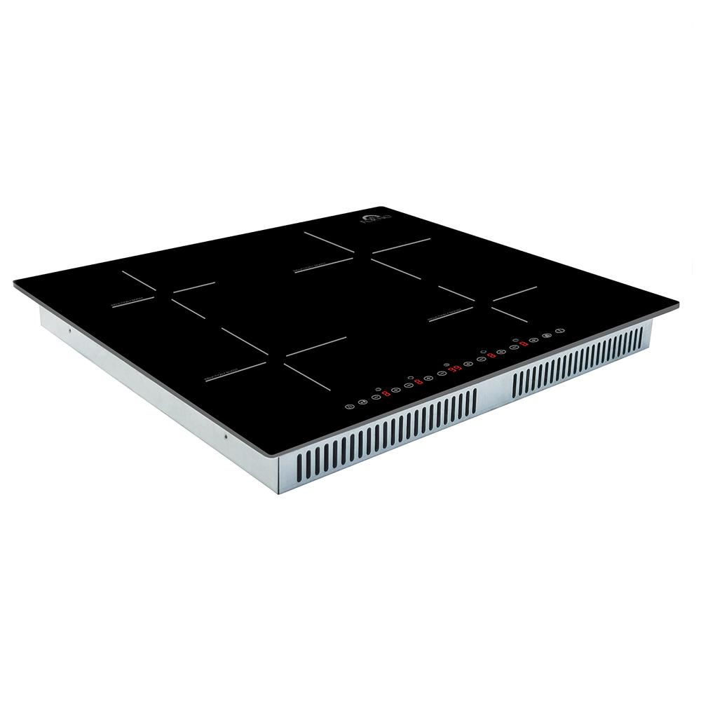 Forno FCTIN058324 Forno Parco 24-Inch Induction Cooktop, 4 Zones, 7,200W Total Power, Touch Control, 9 Power Levels, Booster Function
