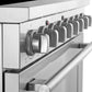 Forno FFSEL601136 Forno Paolo 36 Inch Freestanding Electric Range, Stainless Steel, 5.44 Cu.Ft, True Convection Oven, Energy Efficient