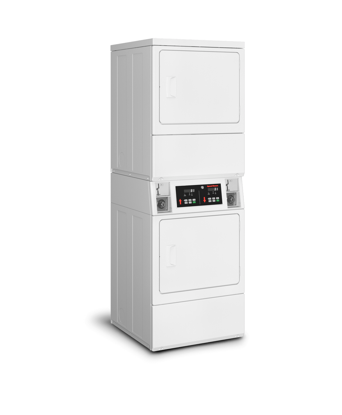 Speed Queen SSGNCAGS116TW01 Commercial Coin Drop Gas Stack Dryer Dryer