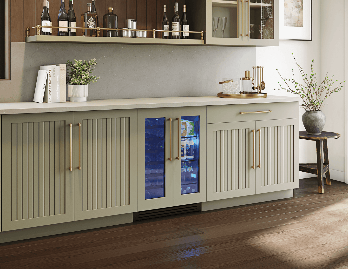 Zephyr PRWB24C32CPG Presrv Wine & Bev Cooler, 24In Uc, Panel Ready, French Door