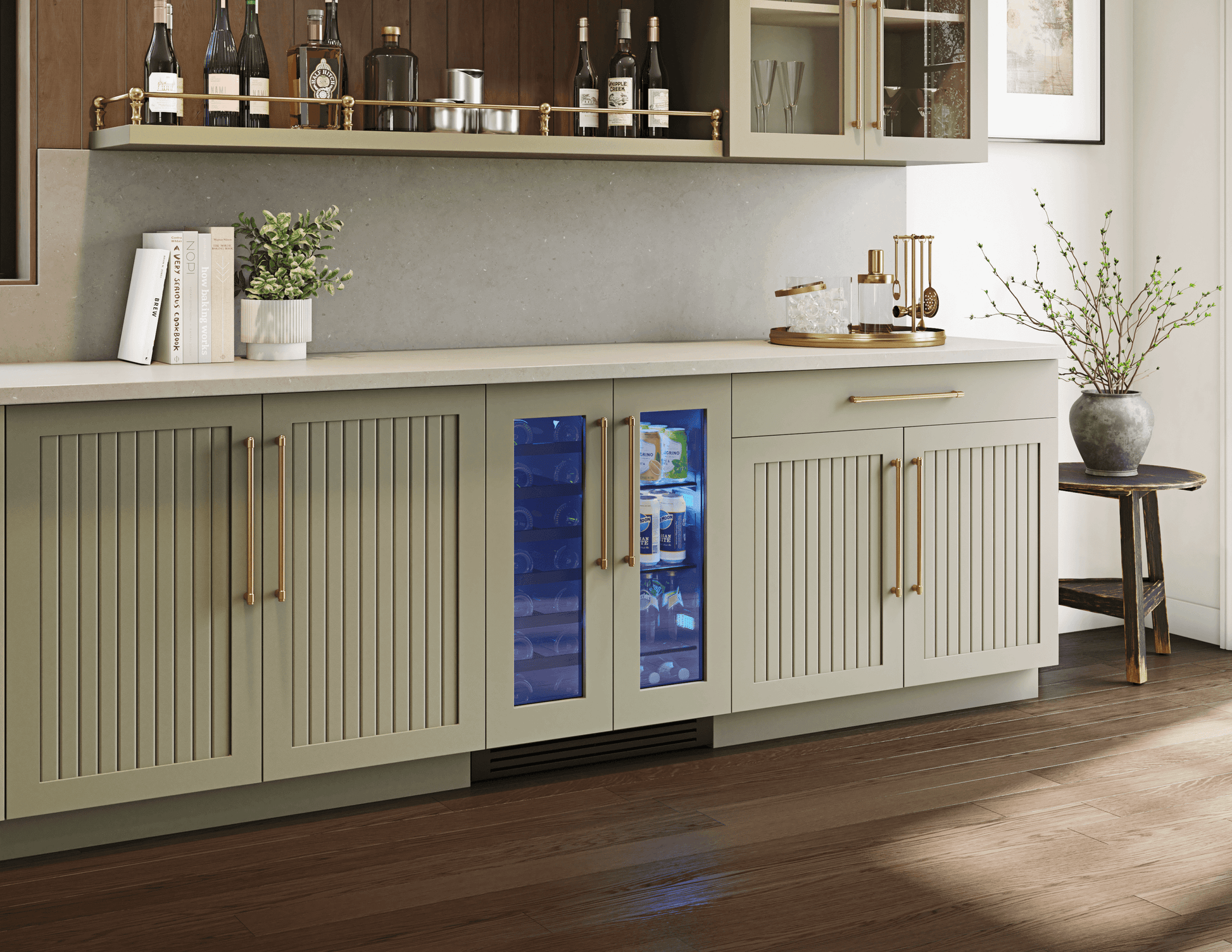 Zephyr PRWB24C32CPG Presrv Wine & Bev Cooler, 24In Uc, Panel Ready, French Door