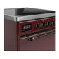 Ilve UMIB30QNR3BUB Ilve Umib30Qnr3Bub Majestic Iii 30 Inch Induction Range With 4 Elements, 4 Cu. Ft. Oven Capacity (Solid Door, Burgundy, Burnished)