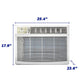 Element Appliance EWR18C Element 18,000 Btu Window Air Conditioner - White (Ewr18Be, Ewr18C)