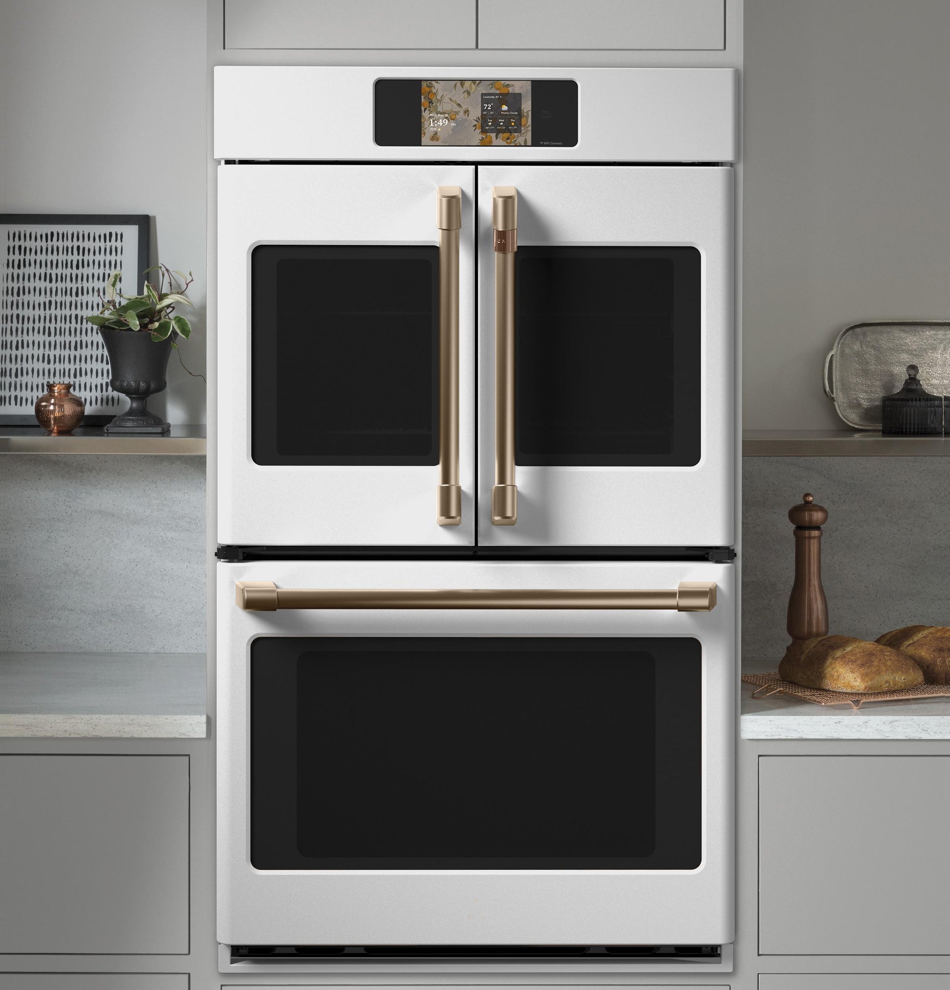 Cafe CTD90FP4ZW2 Café™ Professional Series 30" Smart Built-In Convection French-Door Double Wall Oven