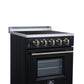 Forno FFSEL606924BLK Forno Loiano 24 Inch Freestanding Electric Range In Black