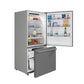 Forno FFFFD178531S Forno Milano Espresso 31-Inch Bottom Freezer Refrigerator, Stainless Steel, 17.2 Cu.Ft Capacity, Right Swing Door, Energy Efficient