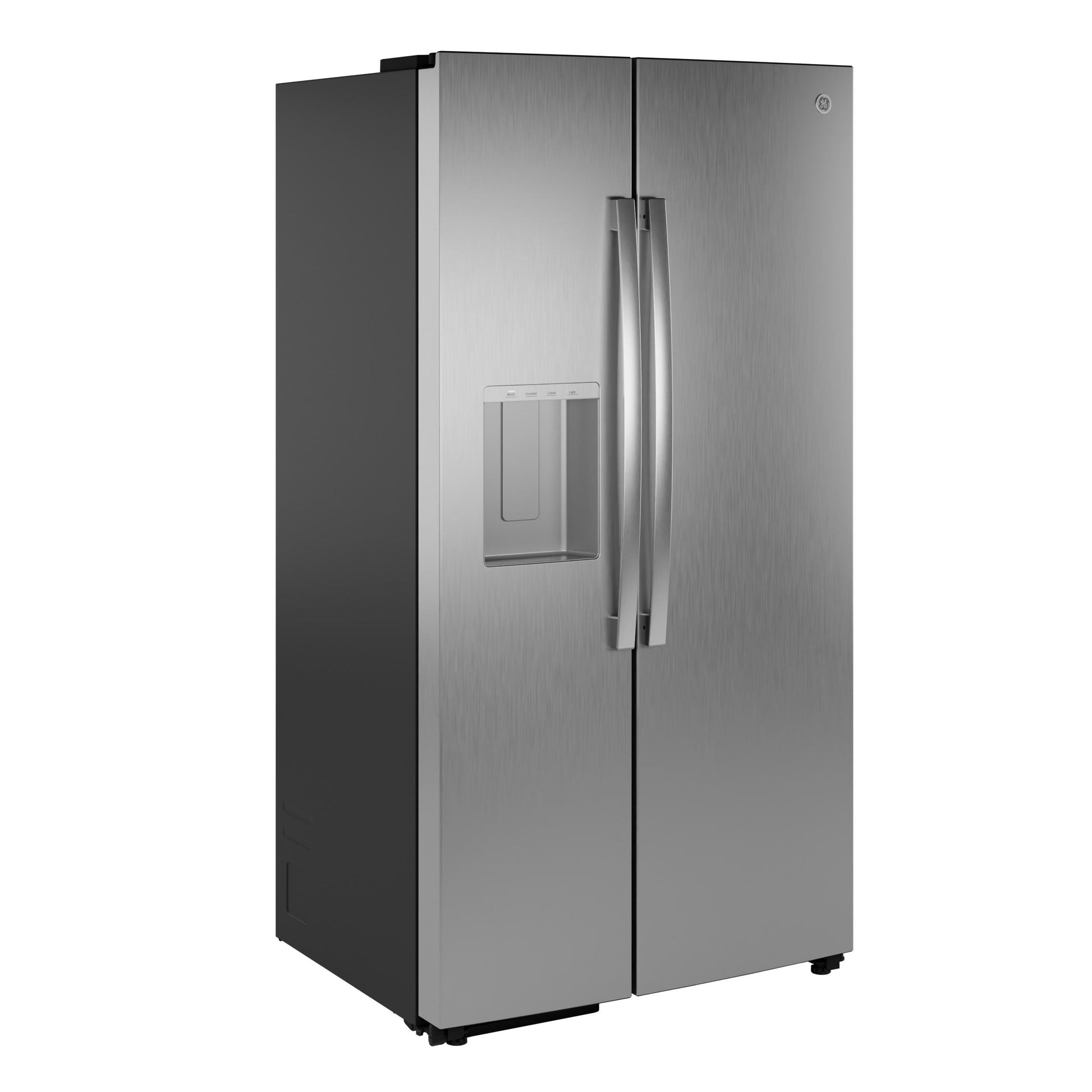 Ge Appliances GZS24PYYFS Ge® 23.5 Cu. Ft. Counter-Depth Side-By-Side Refrigerator With Led Light Walls And Extra Tall Dispenser