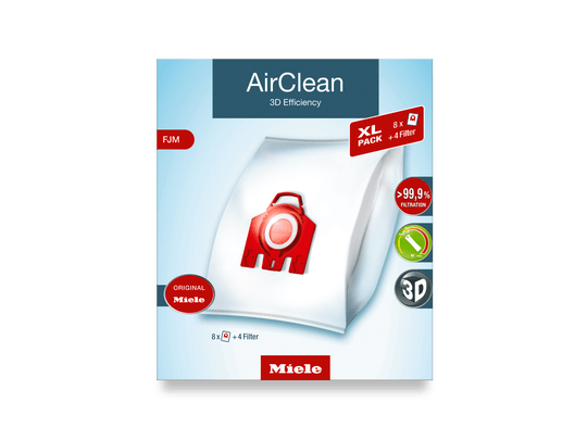 Miele FJMXLAIRCLEAN3D Xl-Pack Airclean 3D Efficiency Fjm - 8 Airclean Fjm Dustbags At A Discount Price