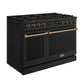 Thor Kitchen ARG48BBRZ 48 Inch Contemporary Professional Liquid Propane Range In Black/Bronze