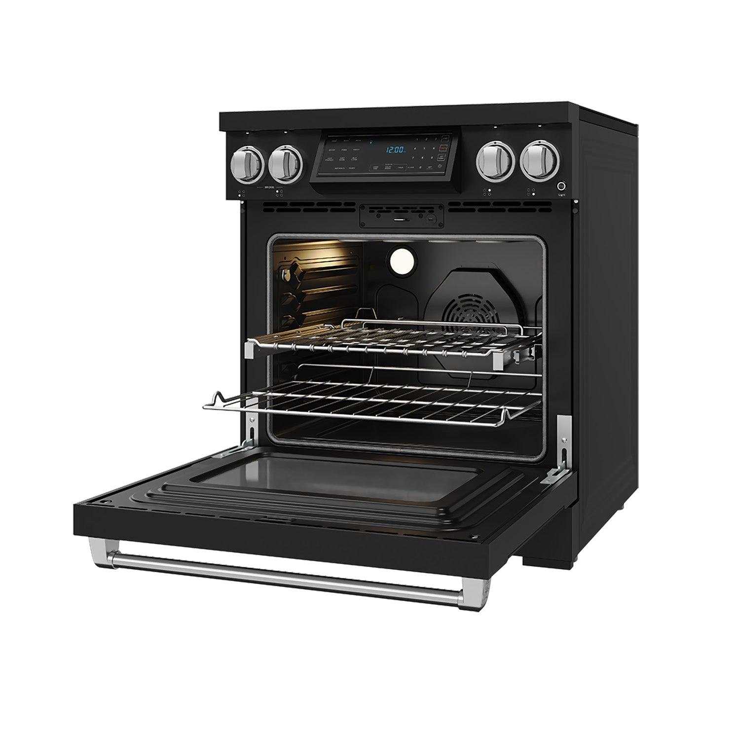 Thor Kitchen RSI30BSS 30 Inch Professional Induction Range With Tilt Panel Touch Control In Black And Stainless Steel Gordon Ramsay Series
