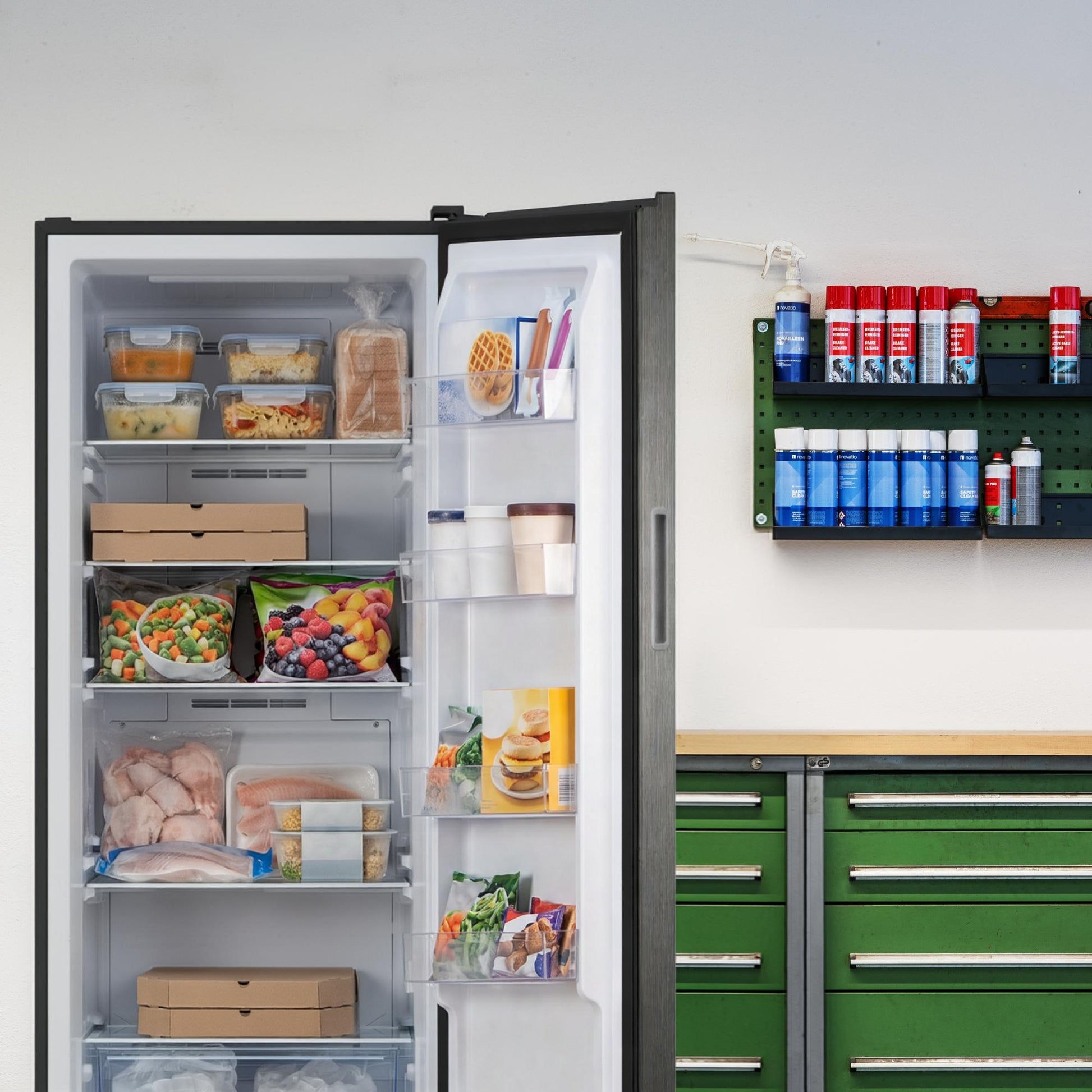 Element Appliance EXUF14CEES Element 14.0 Cu. Ft. Upright Convertible Freezer/Refrigerator - Stainless Steel, Energy Star (Exuf14Cees)
